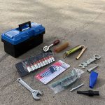 boite a outils mini pelle Rippa R10 rangement outils