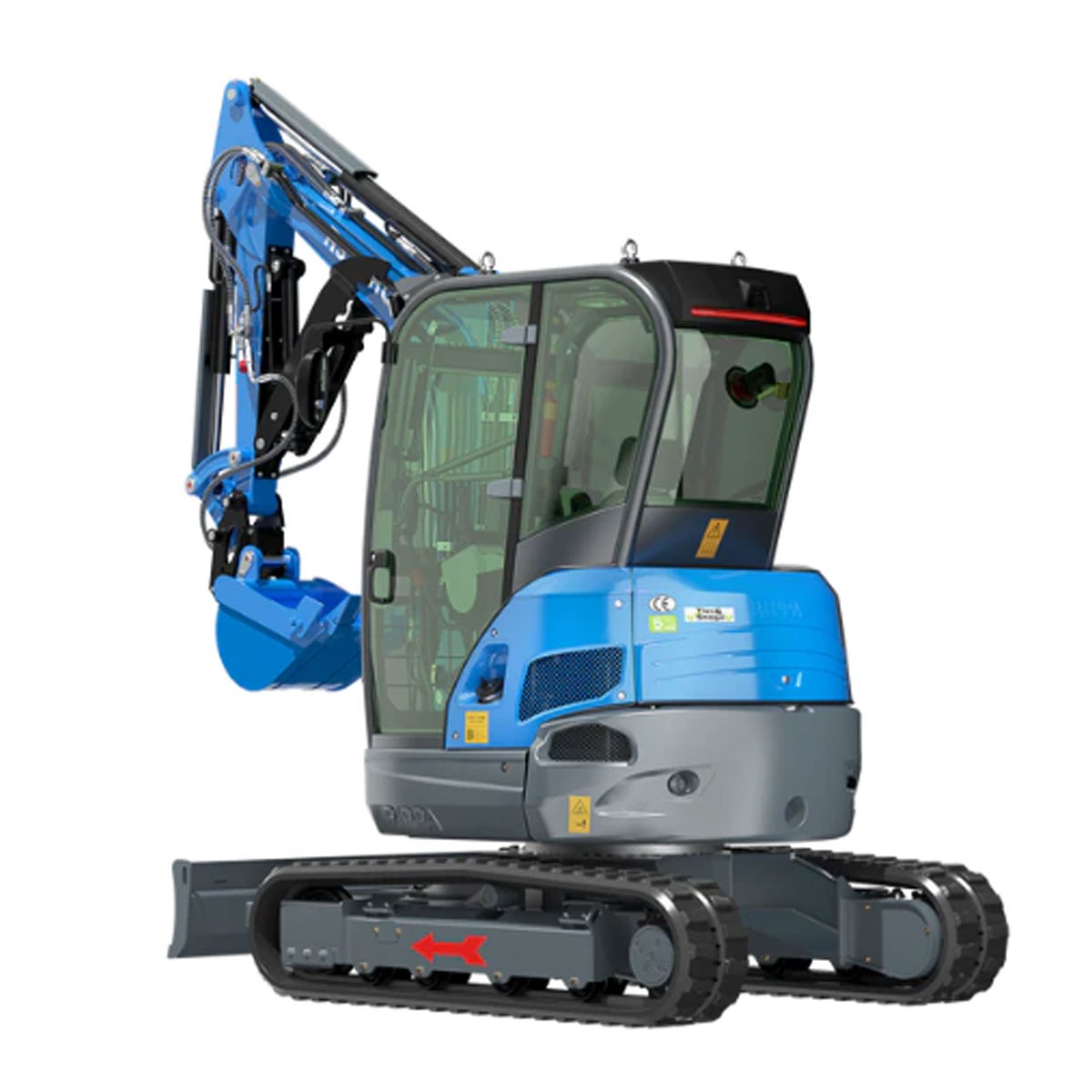 Mini-pelle 3200 kg RIPPA vue 3/4 arrière