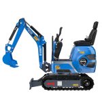 Micro mini-pelle Rippa R06 0,75 tonne vue latérale avec godet et chenilles