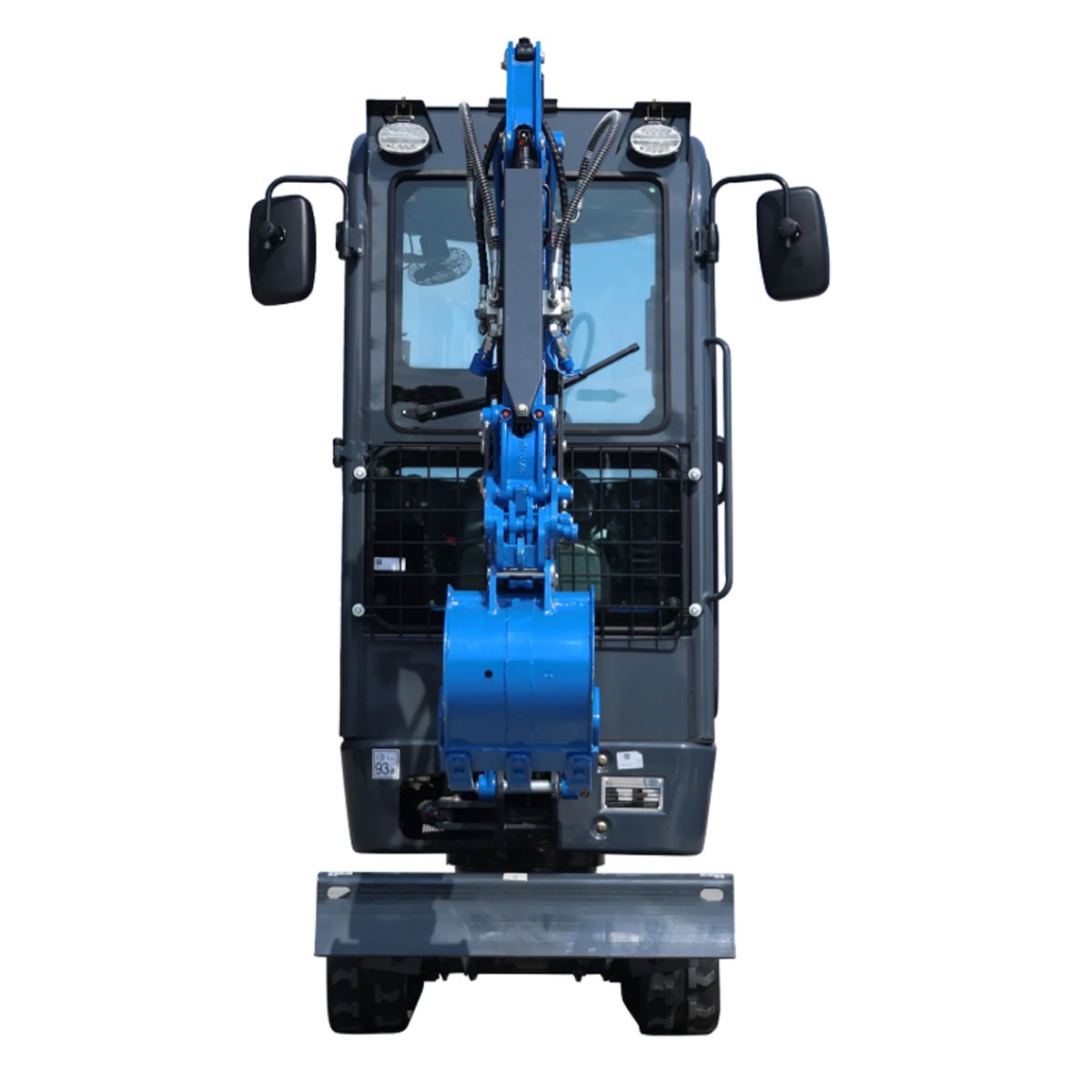 Mini-pelle R10-6 Kubota cabine vue de face