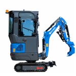Mini-pelle R10-6 Kubota cabine vue de profil gauche