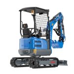 Mini-pelle R18-5 PRO Kubota vue arrière gauche