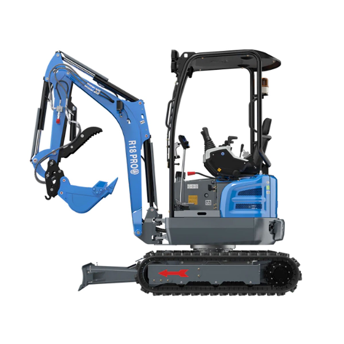 Mini-pelle R18-5 PRO Kubota vue de profil