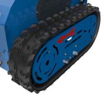 Gros plan sur la chenille de la mini chargeuse compacte RIPPA RS04