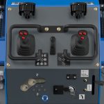 Tableau de commandes avec joysticks de la mini chargeuse RIPPA RS06