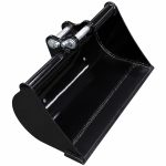 Godet de curage 100 cm pour minipelle RIPPA à fond plat en vue 3/4