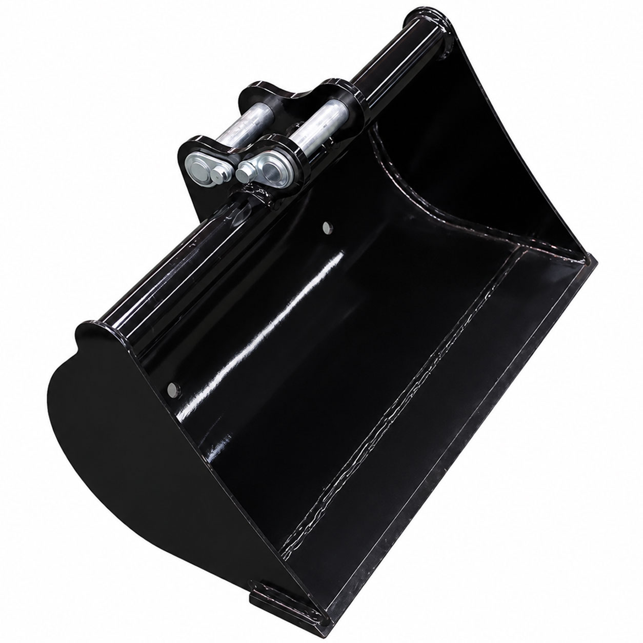 Godet de curage 100 cm pour minipelle RIPPA à fond plat en vue 3/4