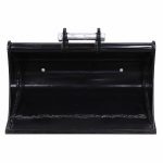 Godet de curage 100 cm pour minipelle RIPPA à fond plat en vue de face