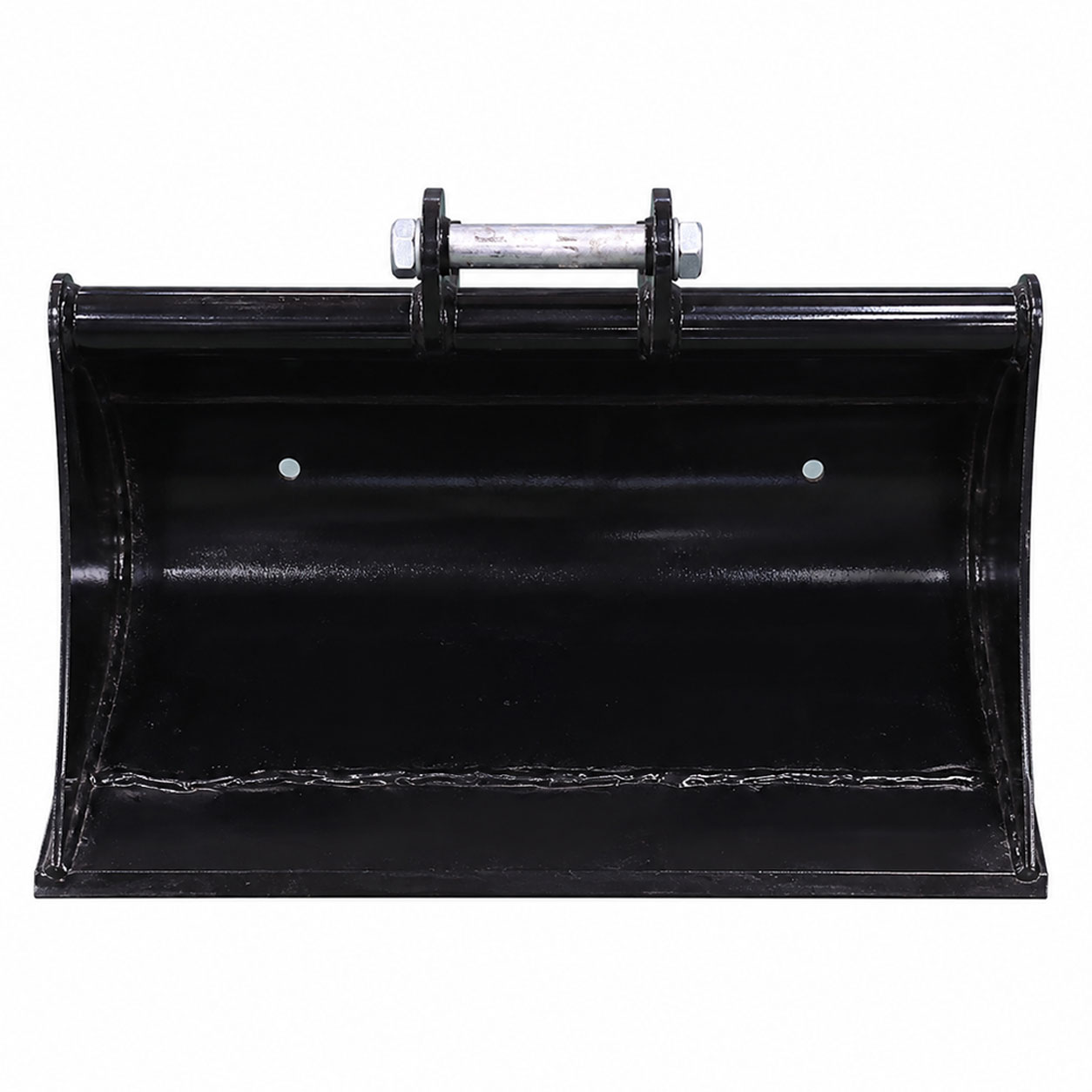 Godet de curage 100 cm pour minipelle RIPPA à fond plat en vue de face