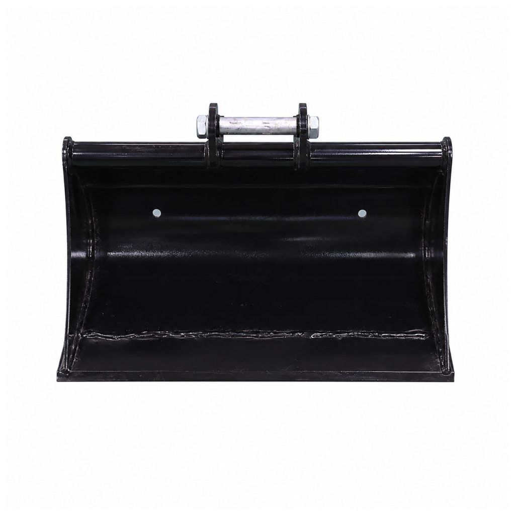 Godet de curage 60 cm pour minipelle RIPPA à fond plat en vue de face