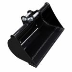 Godet de curage 80 cm pour minipelle RIPPA à fond plat en vue 3/4