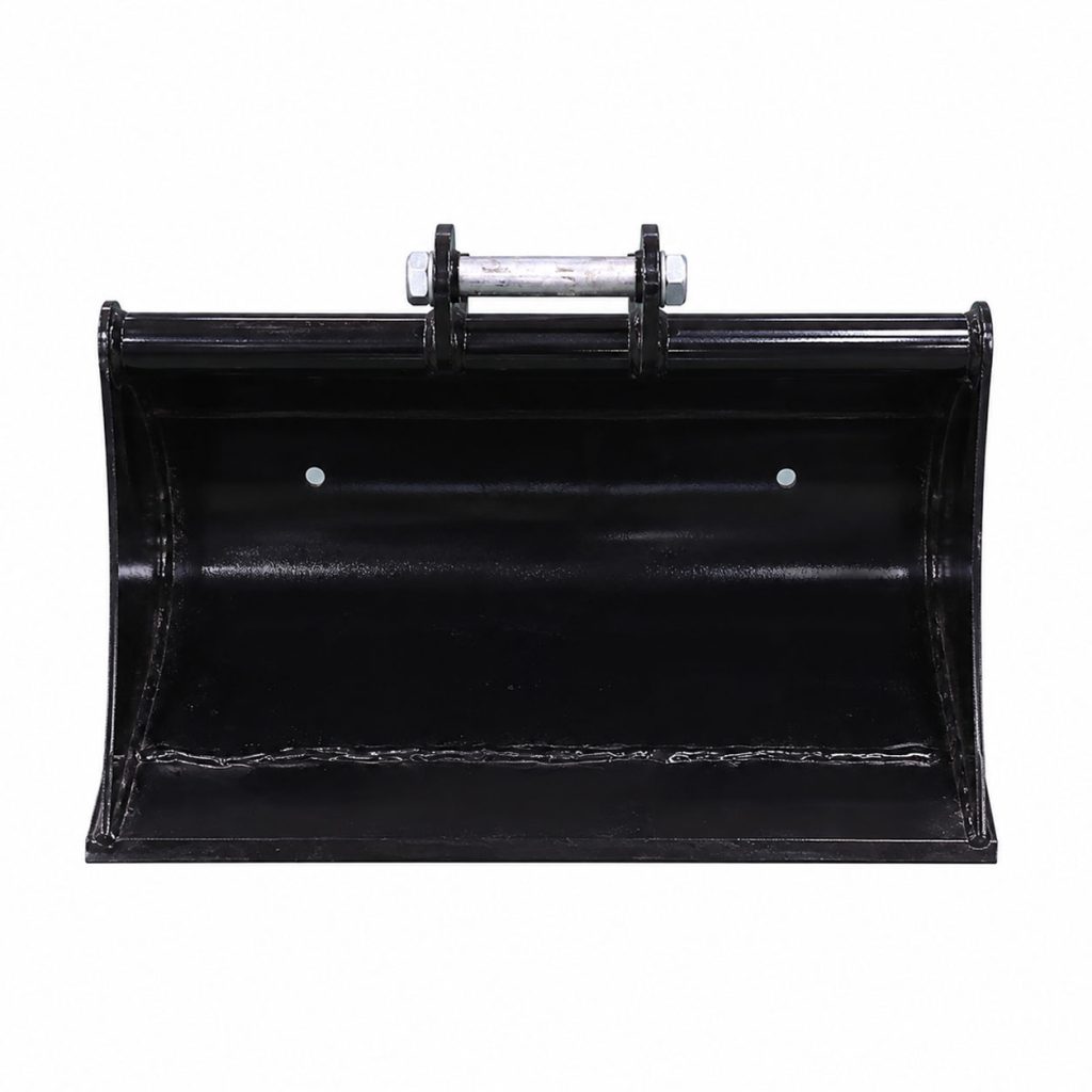 Godet de curage 80 cm pour minipelle RIPPA à fond plat en vue de face
