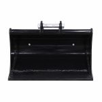 Godet de curage 80 cm pour minipelle RIPPA à fond plat en vue de face