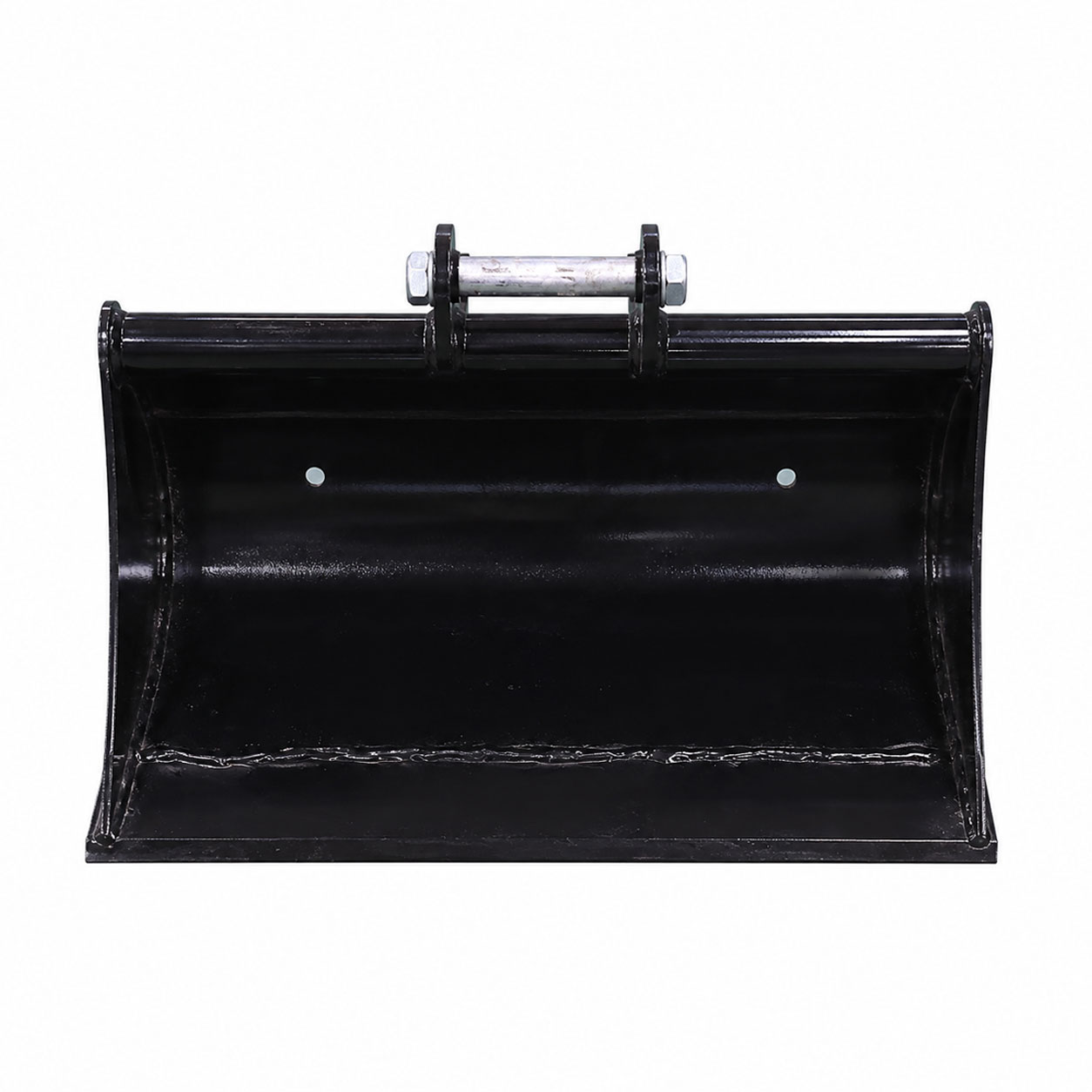 Godet de curage 80 cm pour minipelle RIPPA à fond plat en vue de face
