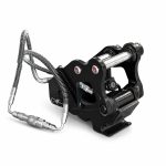 Vue opposée de l’attache rapide hydraulique pour minipelle RIPPA compatible R13 R15 R18 R22 R32