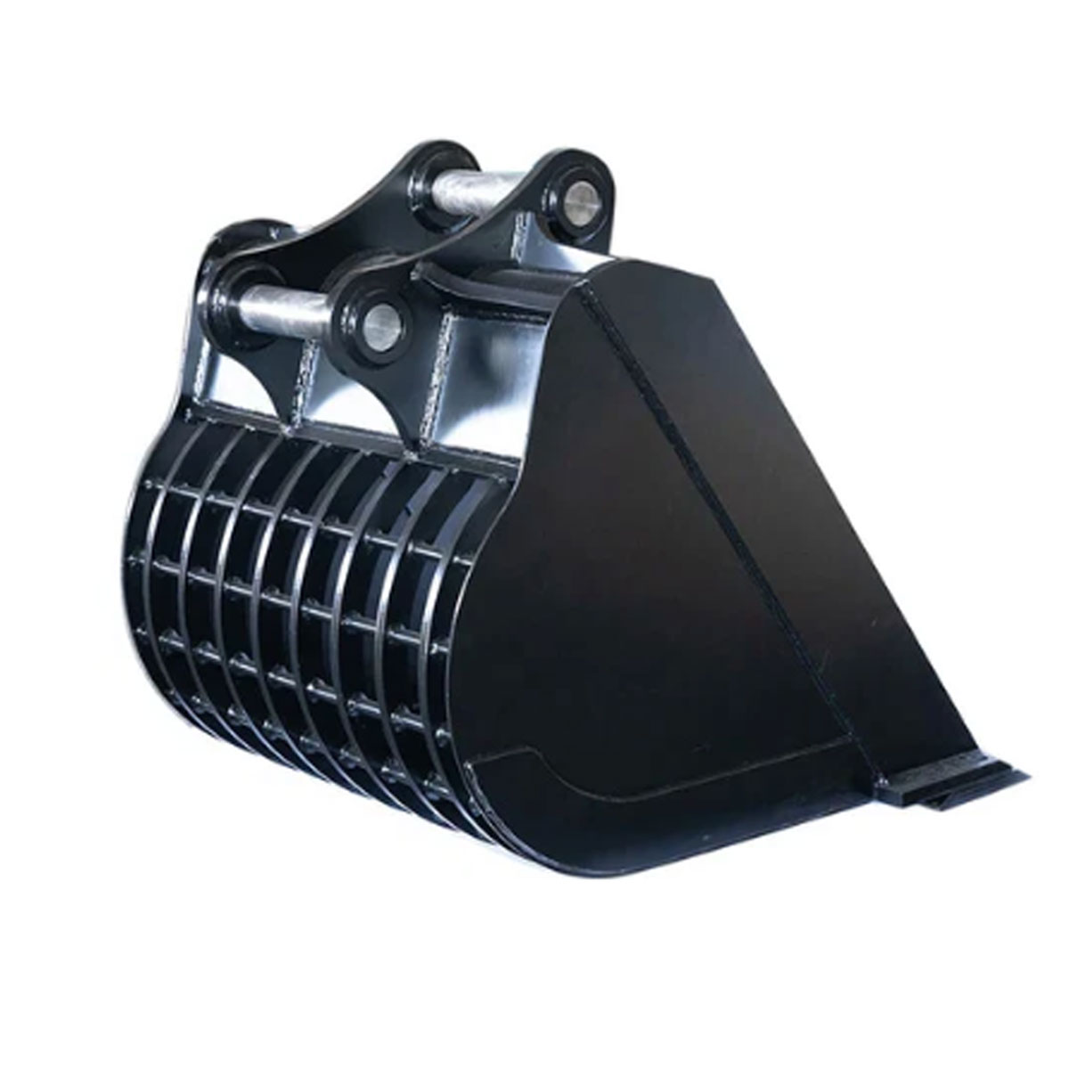 Vue opposée du godet cribleur 80 cm pour minipelle RIPPA compatible R18 R22 R32