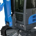Détail de la cabine du châssis et des chenilles de la mini-pelle R18 PRO RIPPA