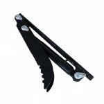 Vue opposée du pouce hydraulique de manutention pour minipelle RIPPA compatible R10 R13 R15 R319 R18 R22 R32
