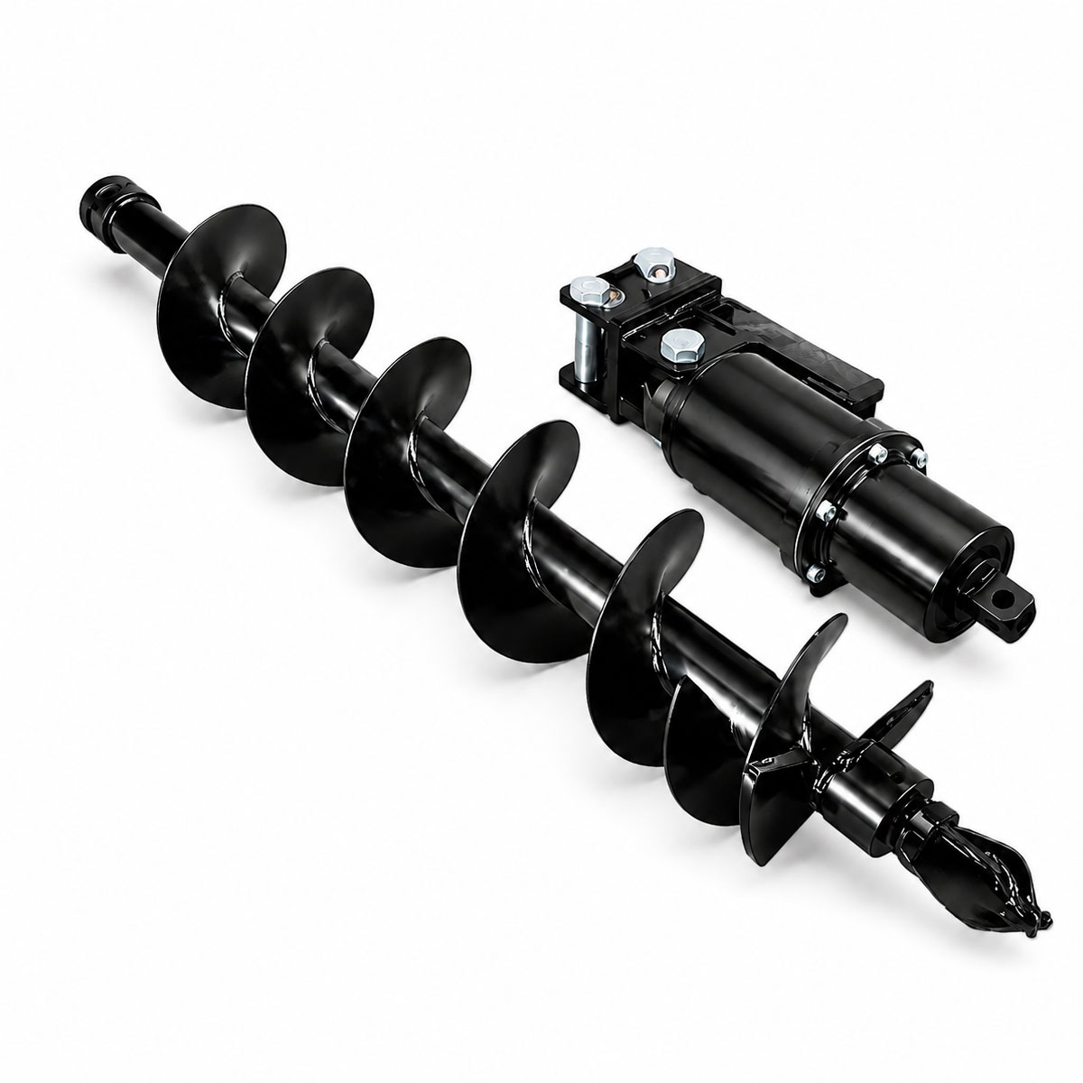 Tarière hydraulique 100 x 30 cm pour minipelle RIPPA R18 R22 et R32 avec mèche de forage
