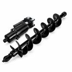 Vue opposée de la tarière hydraulique 120 x 30 cm pour minipelle RIPPA R18 et R32
