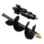 Tarière hydraulique pour minipelle RIPPA compatible R10 R13 R15 R319 R18 R22 R32 avec mèche de forage