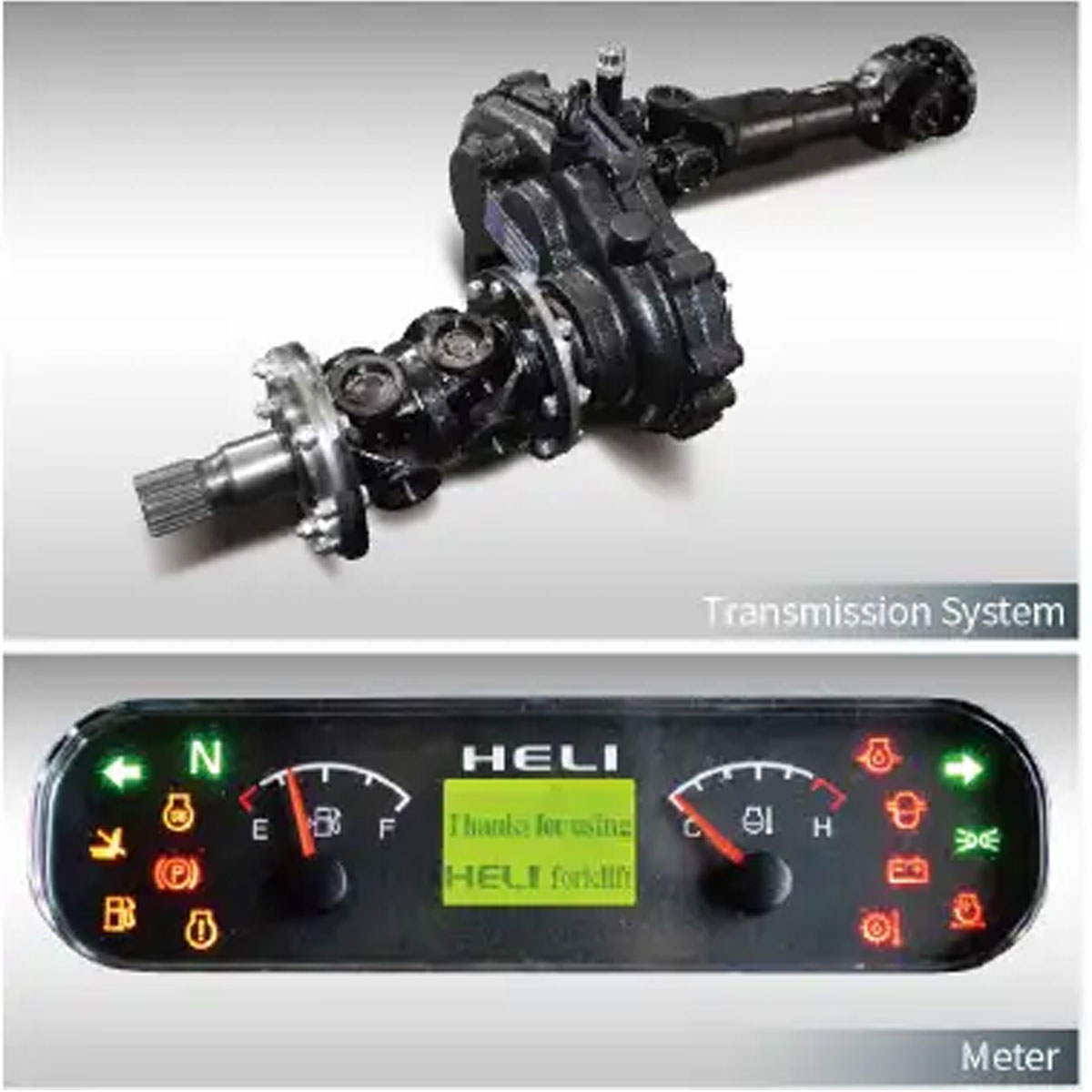 Transmission et tableau de bord du chariot élévateur HELI G3 Series